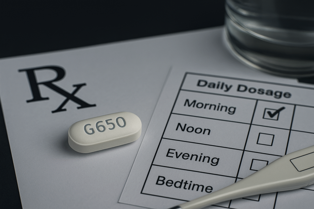white pill G650